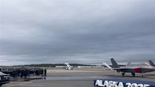 F-22 jets flying over Alaska as both President Trump and Putin arrives Alaska | Nija Eye
