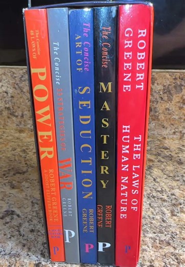 Robert Greene The Concise 5 Books Set – The Concise 48 Laws of Power, The Concise Laws of Human Nature, The Concise Mastery, The Concise Art of Seduction and The Concise 33 Strategies of War, self improvement book collection on power psychology strategy influence leadership and personal development