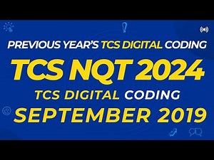 Master TCS NQT 2024: TCS Digital & TCS Prime Coding Questions