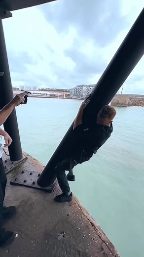 17M views · 667K reactions | Scary catch to start the water challenge mission. We found our hardest balance to date! Video link in our story. #storror #parkour #waterchallenge #dontgetwet | Storror | Facebook