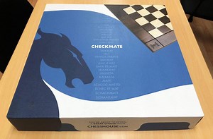 21" Folding Hardwood Player's Chessboard - 2 1/4" Squares JLP, USA