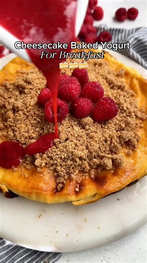 Are you looking for a new, healthy breakfast recipe? Our Cheesecake Baked Yogurt is easy to make. In fact it only takes a few ingredients and your favorite Greek Yogurt to make a simple and unique breakfast or brunch recipe!🍥 RECIPE HERE: https://ohsweetbasil.com/baked-cheesecake-yogurt-recipe/ #highprotein #bakedyougurt #cheesecake #simpleandunique #OhSweetBasil #breakfast | Sweet Basil