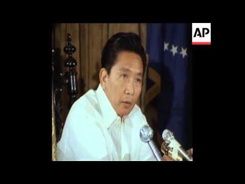 SYND 21-1-73 PRESIDENT MARCOS OF PHILIPPINES SPEAKS ON NEW REGIME
