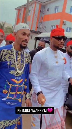 Alex Ekubo's last public outing in his maternal home at his grand mother's burial 🥲🥲 .