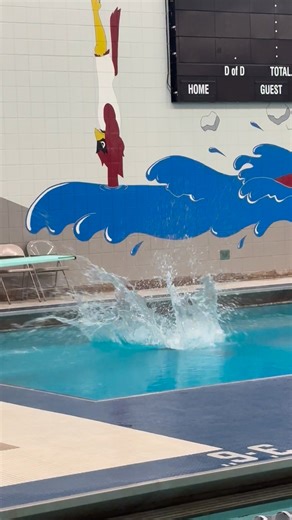 Over on the board Brynn was knocking out her “double sommy”. | Willmar Swimming and Diving