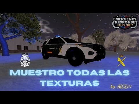Muestro todos los vehiculos/texturas de policia para Emergency Response Liberty County | Roblox