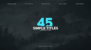 Download 45 Simple Titles - FREE Videohive - aedownload.com