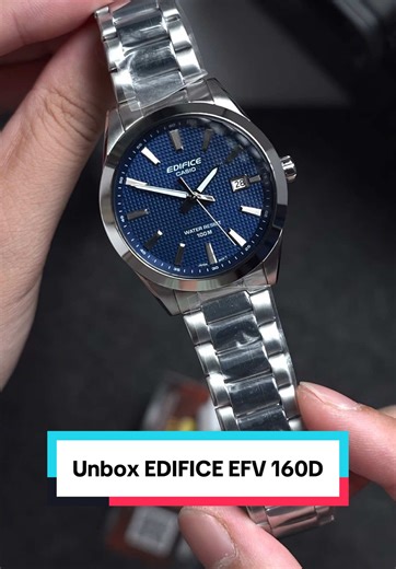 Mở hộp đồng hồ CASIO EDIFICE EFV 160D