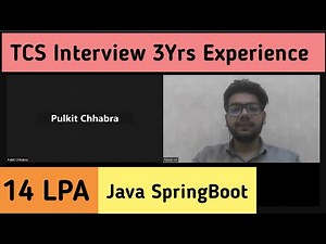TCS 3 Years Interview Experience | Java Spring Boot