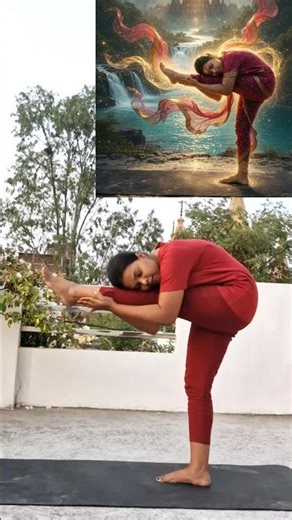 1Leg balance #yoga #viral #shorts #youtubeshorts #youtube #viralvideo #trending #trendingshorts #fyp