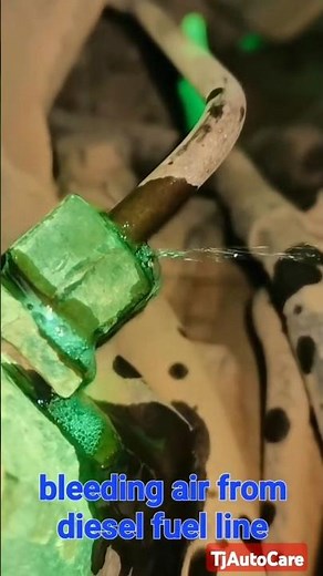 bleeding air from diesel fuel line #mechanic #car #tips #viralvideo #shorts TjAutoCare