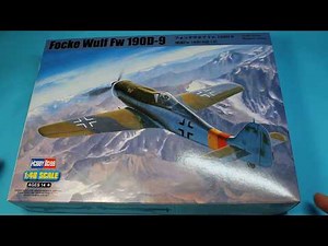 Hobby Boss 1/48 Focke Wulf FW 190 D9 In Box Review
