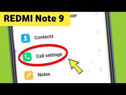Redmi || Calls Settings in Mi Note 9 Xiaomi