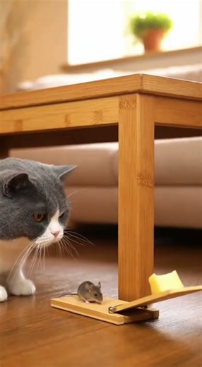 English：《Loop Till Obsessed! Cat Misses Mouse by 1cm, OCD Goes Wild 😂》