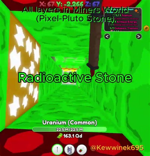 ALL LAYERS IN MINERS WORLD!!! (Pixel - Pluto Stone)