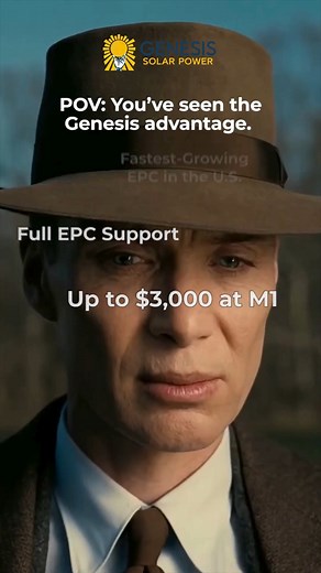 POV: You’ve seen the Genesis advantage… and now every other EPC just doesn’t hit the same. #SolarMemes #WePowerAmerica | Genesis Solar Power