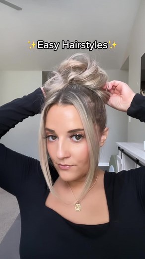 Easy Messy Updo Hairstyle Tutorial