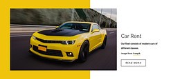 Modern rental of cars - Html Code Example by Nicepage