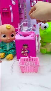 Satisfying With Unboxing Doll Mini Laundry Toys, ASMR Video #shorts