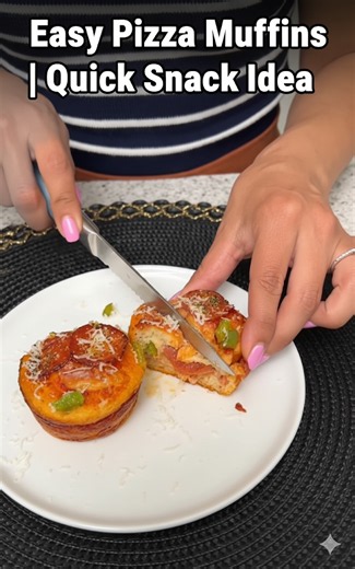 Easy pizza muffins quick snack idea