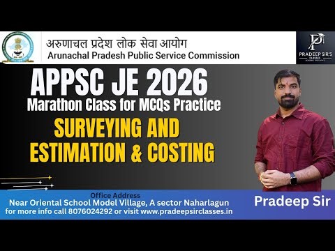 Surveying + Estimation & Costing || Marathon Class || APPSC JE Exam-2025 || #appscje