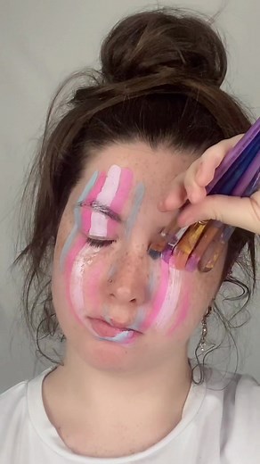 Expressing Pride: Transgender Face Paint Makeup Tutorial