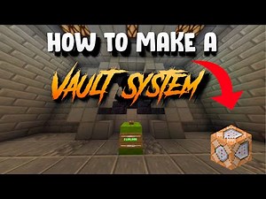 How To Make A Vault System In Minecraft Bedrock Edition / PS4 / XBOX / MCPE / Windows
