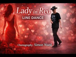 Lady in Red Line Dance with Sone Subtitles