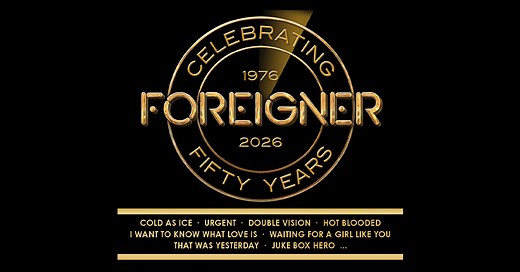Foreigner - 50th Anniversary Tour