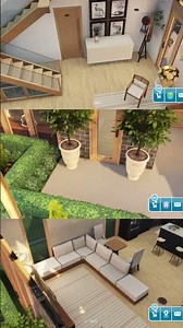 Sims FreePlay House Tour| Modern 3-Unit Townhouse Design with Private Park |Modern Townhouse| 🆕🏡