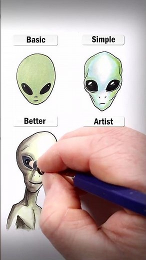 Draw Aliens! #art #drawing #shorts #alien #aliens #howtodraw #easydraw