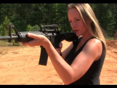 Sexiest Girl Shooting Guns Video Ever! (50 Cal BMG & Slide Fire On AR-15)
