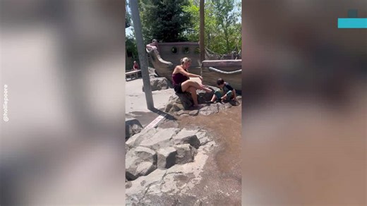 Woman Shoe Gets Stuck in Her Feet at the Zoo