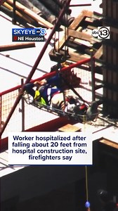 193K views · 1.1K reactions | A construction worker was hospitalized after falling about 20 feet from the third floor to the second floor at Harris Health Lyndon B. Johnson Hospital, HFD says. https://abc13.com/post/construction-worker-hospitalized-falling-20-feet-job-site-harris-health-lyndon-johnson-hospital-hfd-says/16837435/ | ABC13 Houston | Facebook