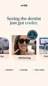 Welcome to Swish Dental, where seeing the dentist is something you actually look forward to! Why us? Well, for starters: 💯 Over 100,000 Austinites have trusted us with their dental care 📌 Convenient locations across Austin — there is always a studio near you ⭐ Over 15,000 5-star reviews across Google and Yelp Schedule your appointment this week and experience the Swish Dental difference! 🎁 Current specials: – Free whitening with your new patient exam & cleaning – $2,025 off Invisalign for all