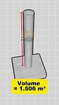 ✅ How to Calculate the Concrete Volume of a Column? #viralshorts #columncasting