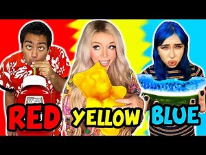 Eating Only ONE COLOR for 24 Hours Challenge!