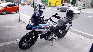 Installed on a 2021 BMW F750GS PIAA Oto Style horn P1000 GR-X4 40w...