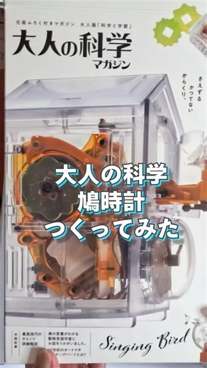 大人の科学マガジン あたらしい鳩時計 つくってみた
