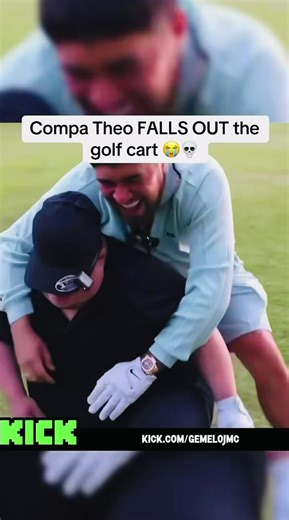 Theo falls out of the golf cart 😂 #gemelos #theo #fyp #streaming #viralvideo