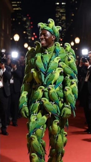 Wildest Red Carpet Look 🦜🔥