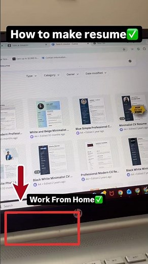 Create Professional Resume FREE 😳 Using Canva #shortsvideo