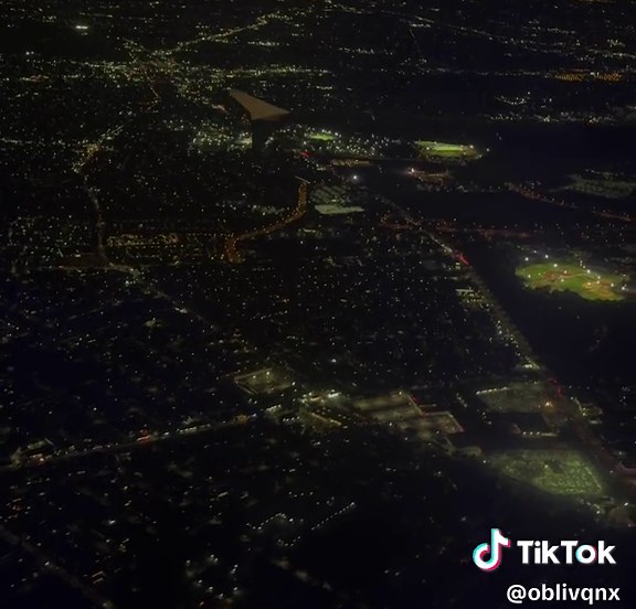 all these lights and you’re still the brightest #night #fyp #plane #city