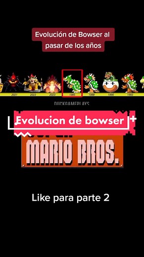 Evolución de Bowser en los videojuegos de Mario Bros