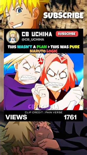 NARUTO LOGIC AT ITS PEAK 💀🤣 #naruto