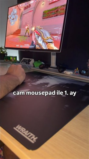 1 month of using a glass mousepad! #valorant #gaming #collaboration