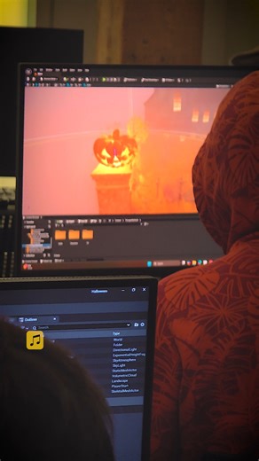 Lights. Camera. Boo! 👻 🎃 From spooky scenes to screen screams, our Acting for Media (P107) and 3D Animation for Extended Reality (P113) students were cooking up thrills this Halloween on-set at GBC. 🎥✨ Want to turn your creative vision into a reality? Visit our https://www.georgebrown.ca/arts-design-information-technology/media-performing-arts/media in bio to learn more. | George Brown College