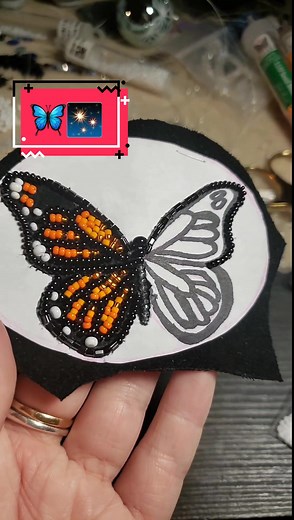 Step by step of the butterfly belt buckle 😗🦋 #métisbeadwork #métis #...
