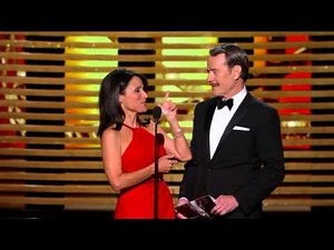 Bryan Cranston and Julia- Louis Dreyfus Kiss at Emmys