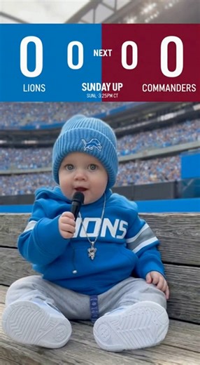 Lil Lion on the mic! 🎤 🦁 | Detroit Lions Pride